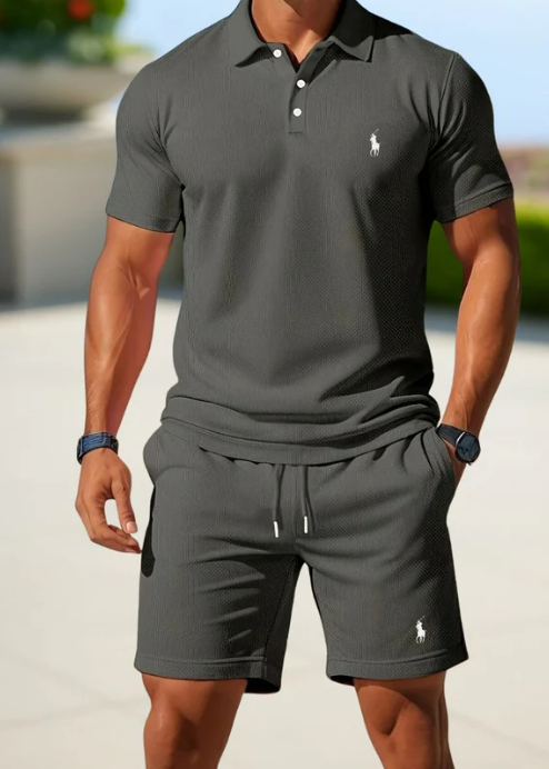 RL™ | Conjunto premium de verão: polo e calções