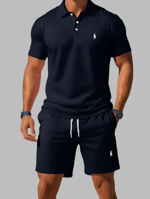 RL™ | Conjunto premium de verão: polo e calções