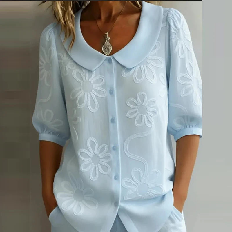 Zélie | Blusa floral leve com elegância natural