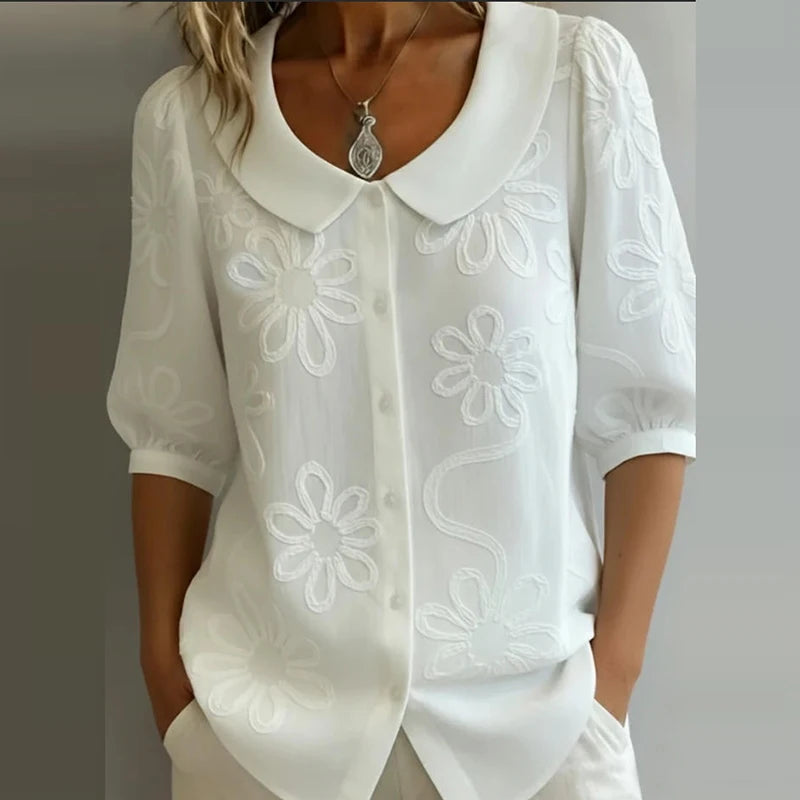 Zélie | Blusa floral leve com elegância natural