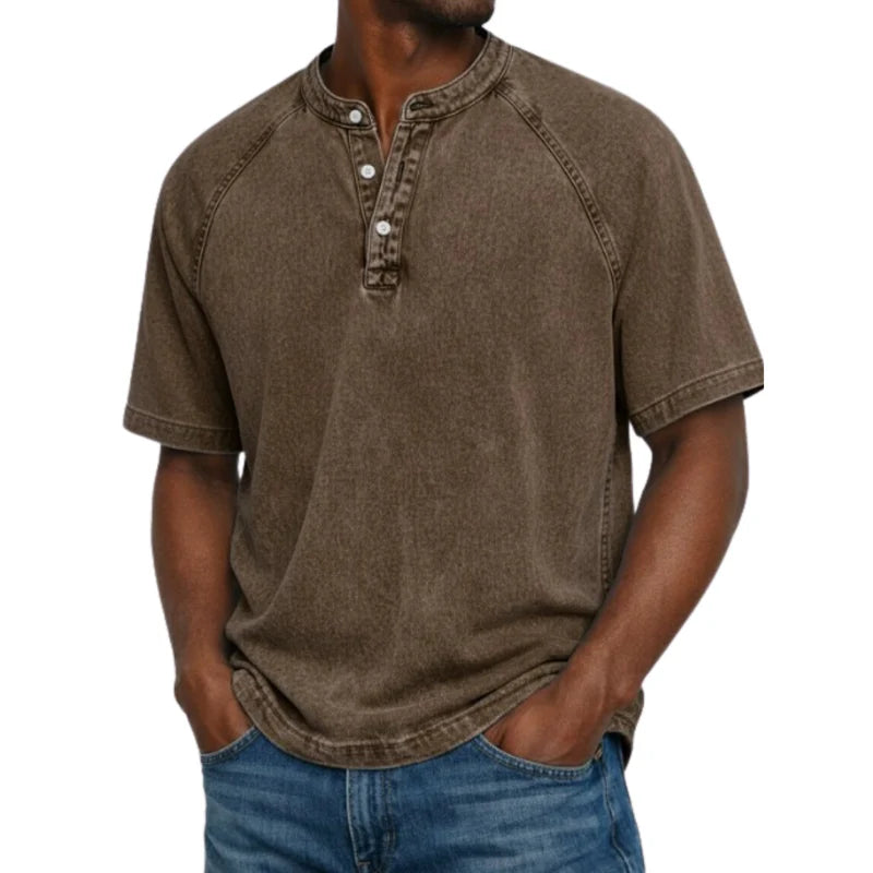 Édson | Camisola Henley estilo náutico