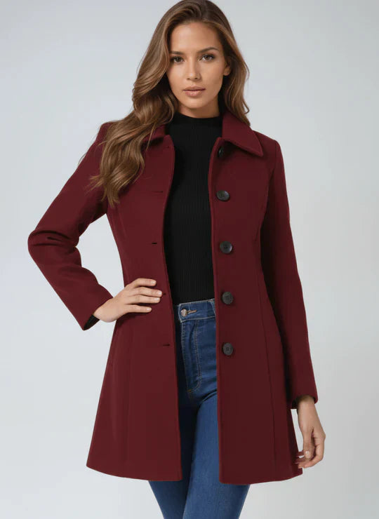 Hélène | Casaco de inverno feminino com um botão