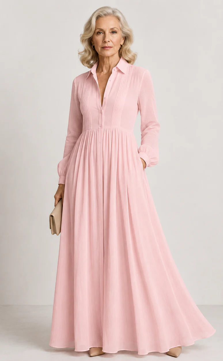 Lioren | Vestido maxi fluido e delicado