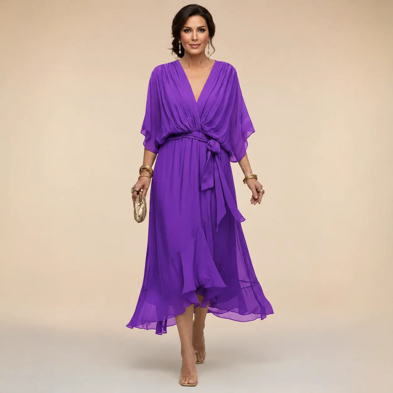 Monica | Vestido com decote em V