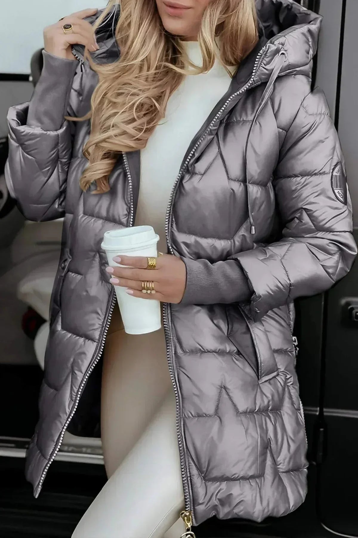 Loretta | Casaco de inverno acolchoado e quente para mulher