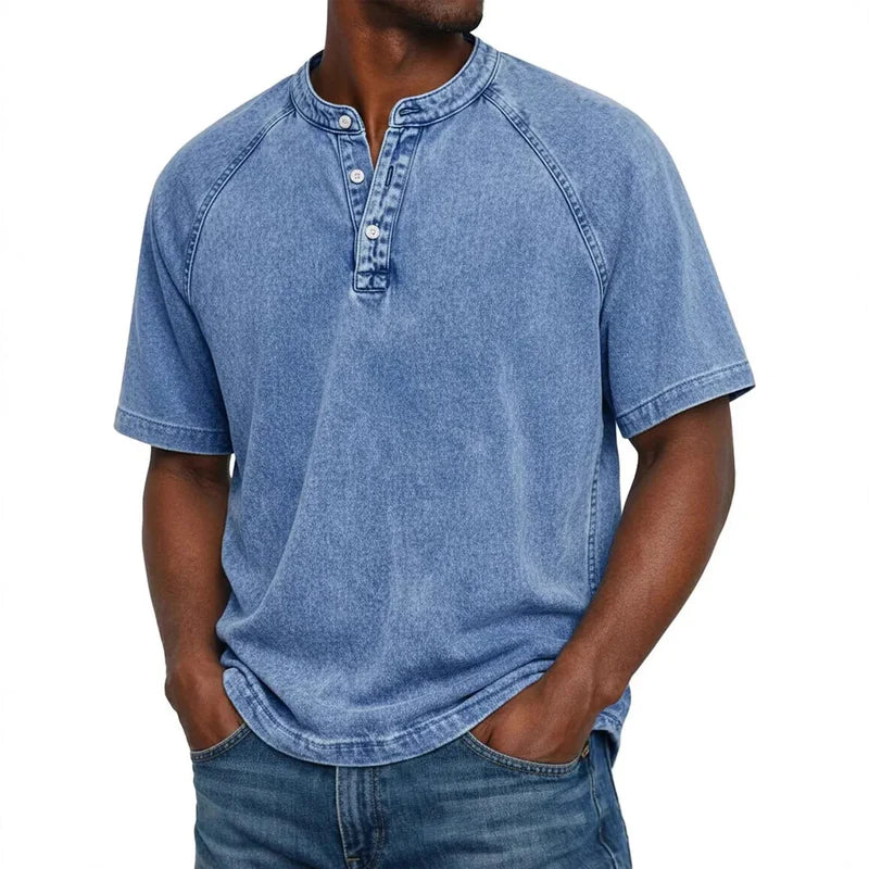 Édson | Camisola Henley estilo náutico