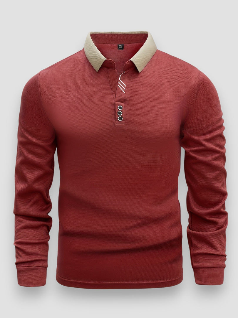 Nathan | Polo Masculino de Manga Comprida