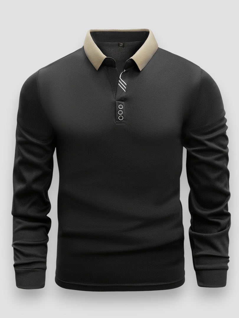 Nathan | Polo Masculino de Manga Comprida